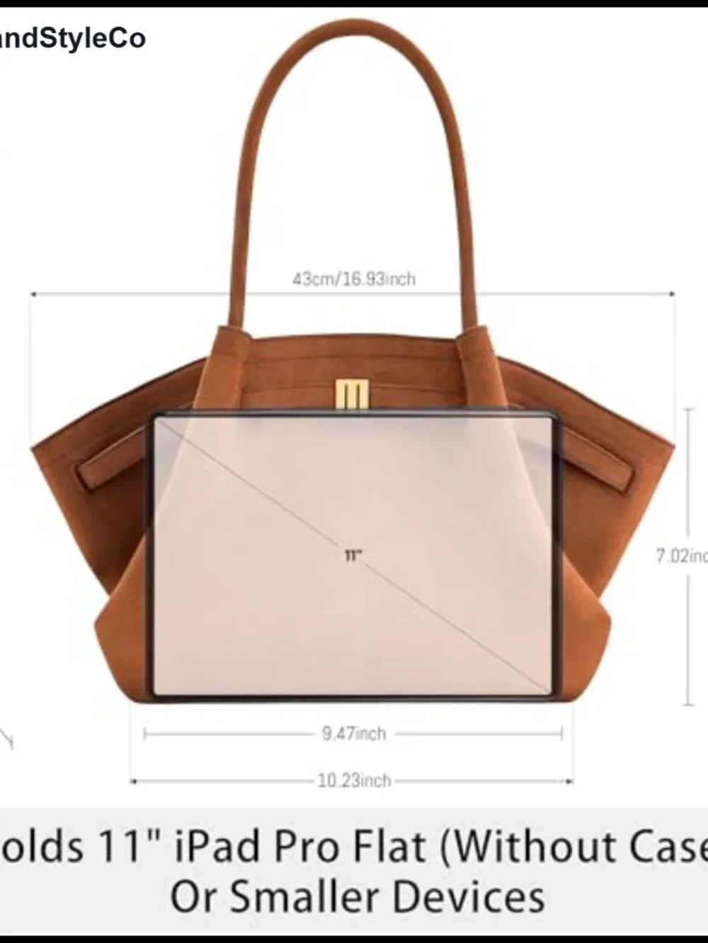 Vegan Leather Tote Bag for Women Medium Shoulder Bag Magnetic Closure